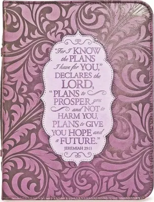POCHETTE BIBLE LARGE VIOLETTE - JER.29-11