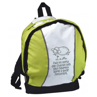 SAC A DOS ENFANT "MOUTON" VERT