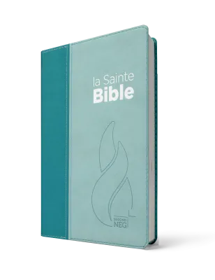 BIBLE NEG COMPACTE SOUPLE VIVELLA DUO BLEU LAGON BLEU CIEL