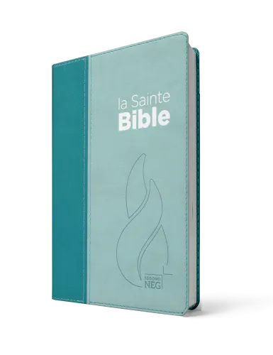 BIBLE NEG COMPACTE SOUPLE VIVELLA DUO BLEU LAGON BLEU CIEL