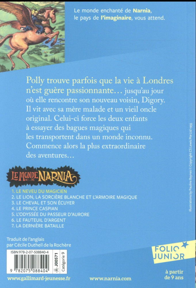 MONDE DE NARNIA VOL. 1 - NEVEU DU MAGICIEN (LE)