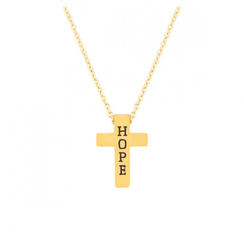 COLLIER AVEC PENDENTIF CROIX HOPE