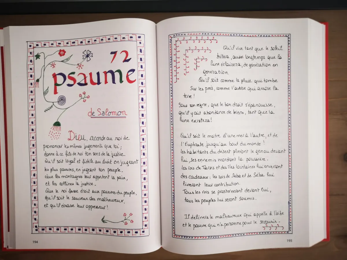 BIBLE MANUSCRITE (LA) - LES PSAUMES ET LE NOUVEAU TESTAMENT