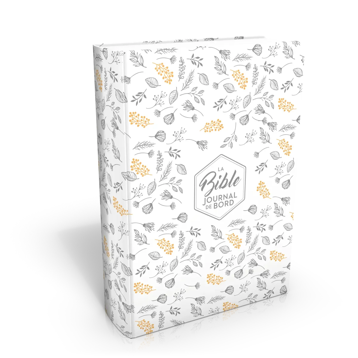 BIBLE SEGOND 21 JOURNAL DE BORD SOUPLE VIVELLA BLANC MOTIFS DORES