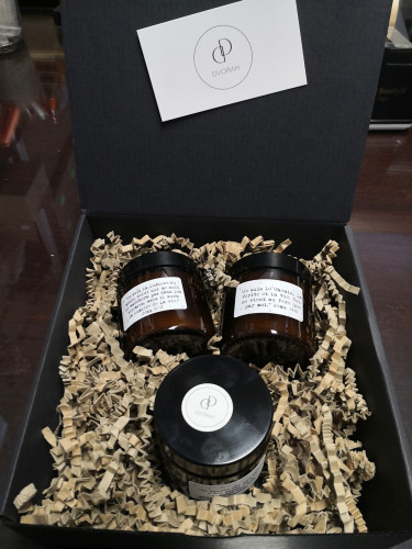 COFFRET DE 3 BOUGIES PARFUMEES AVEC VERSETS