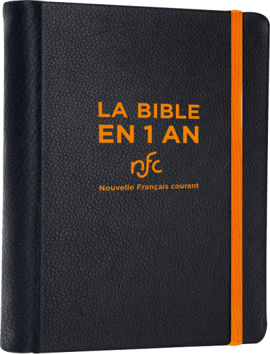 BIBLE EN 1 AN NOUVELLE FR. COURANT RELIURE SOUPLE SIMILICUIR AVEC DEUTEROCANONIQUES (LA)
