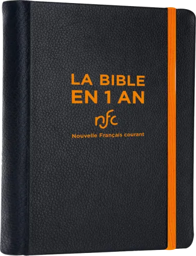 BIBLE EN 1 AN NOUVELLE FR. COURANT RELIURE SOUPLE SIMILICUIR AVEC DEUTEROCANONIQUES (LA)
