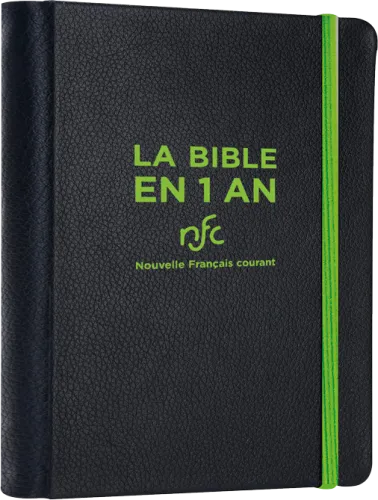 BIBLE EN 1 AN NOUVELLE FR. COURANT RELIURE SOUPLE SIMILICUIR SANS DEUTEROCANONIQUE (LA)