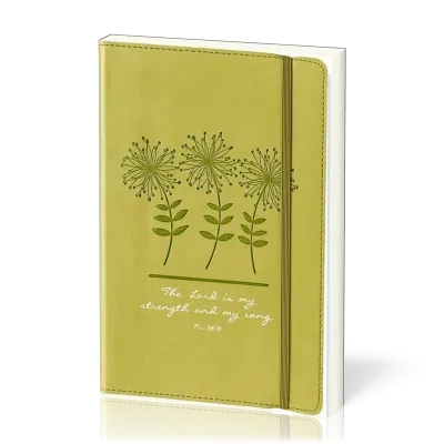 JOURNAL FERMETURE ELASTIQUE COUVERTURE SOUPLE THE LOR IS MY STRENGTH