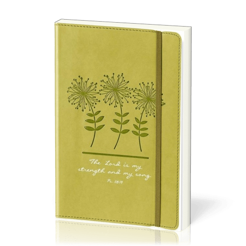 JOURNAL FERMETURE ELASTIQUE COUVERTURE SOUPLE THE LOR IS MY STRENGTH