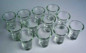 GOBELETS EN VERRE POUR SAINTE CENE - VENDU PAR 20 PIECES