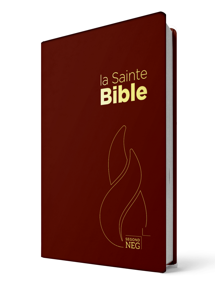 BIBLE NEG COMPACTE PVC GRENAT