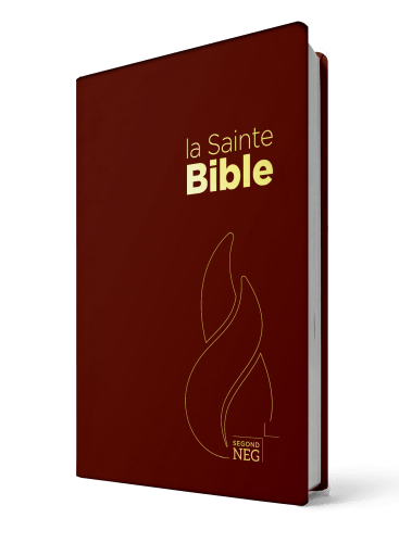 BIBLE NEG COMPACTE PVC GRENAT