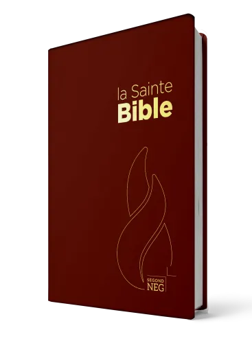 BIBLE NEG COMPACTE PVC GRENAT