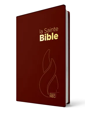 BIBLE NEG COMPACTE SOUPLE PVC GRENAT