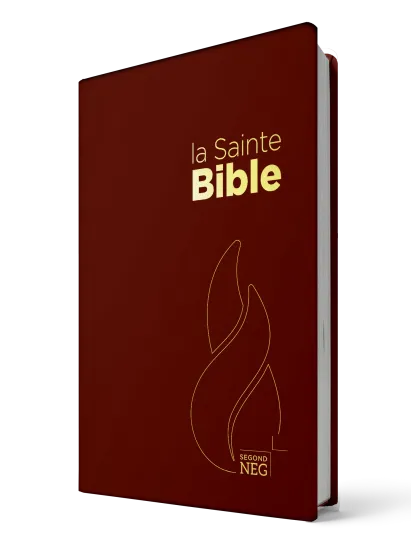 BIBLE NEG COMPACTE SOUPLE PVC GRENAT