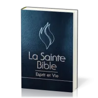 BIBLE ESPRIT ET VIE SEGOND 1910 DELUXE CUIR NOIR TR. ARGENT ONGLETS