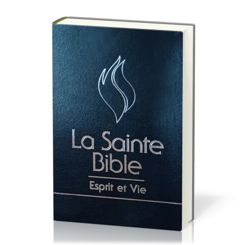 BIBLE ESPRIT ET VIE SEGOND 1910 DELUXE CUIR NOIR TR. ARGENT ONGLETS