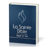 BIBLE SEGOND 1910 ESPRIT ET VIE SIMILICUIR BLEU NUIT TR. ARGENT ONGLETS