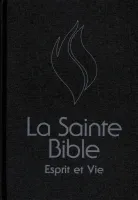 BIBLE ESPRIT ET VIE SEGOND 1910 RIGIDE NOIR TR. BLANCHE