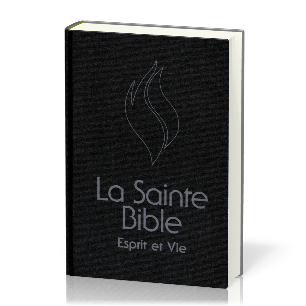 BIBLE ESPRIT ET VIE SEGOND 1910 RIGIDE NOIR TR. BLANCHE