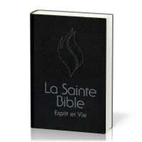 BIBLE ESPRIT ET VIE SEGOND 1910 RIGIDE NOIR TR. BLANCHE