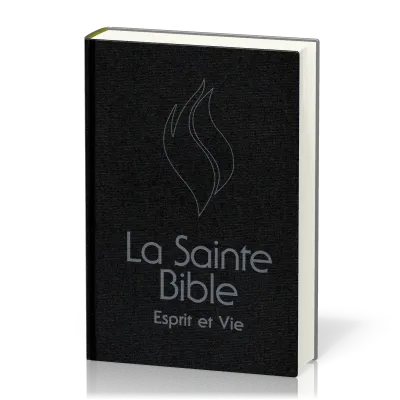 BIBLE ESPRIT ET VIE SEGOND 1910 RIGIDE NOIR TR. BLANCHE