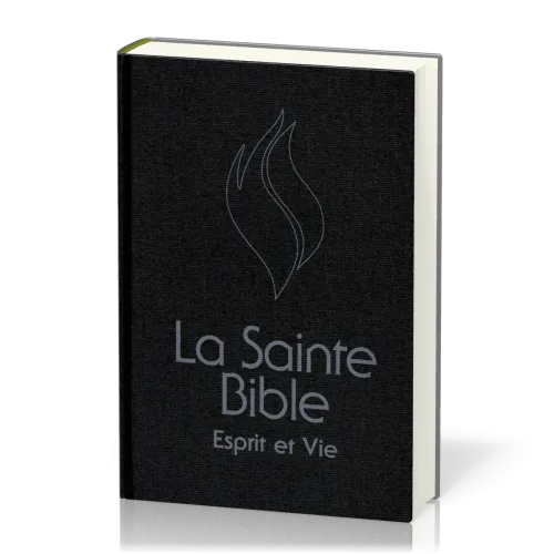 BIBLE ESPRIT ET VIE SEGOND 1910 RIGIDE NOIR TR. BLANCHE