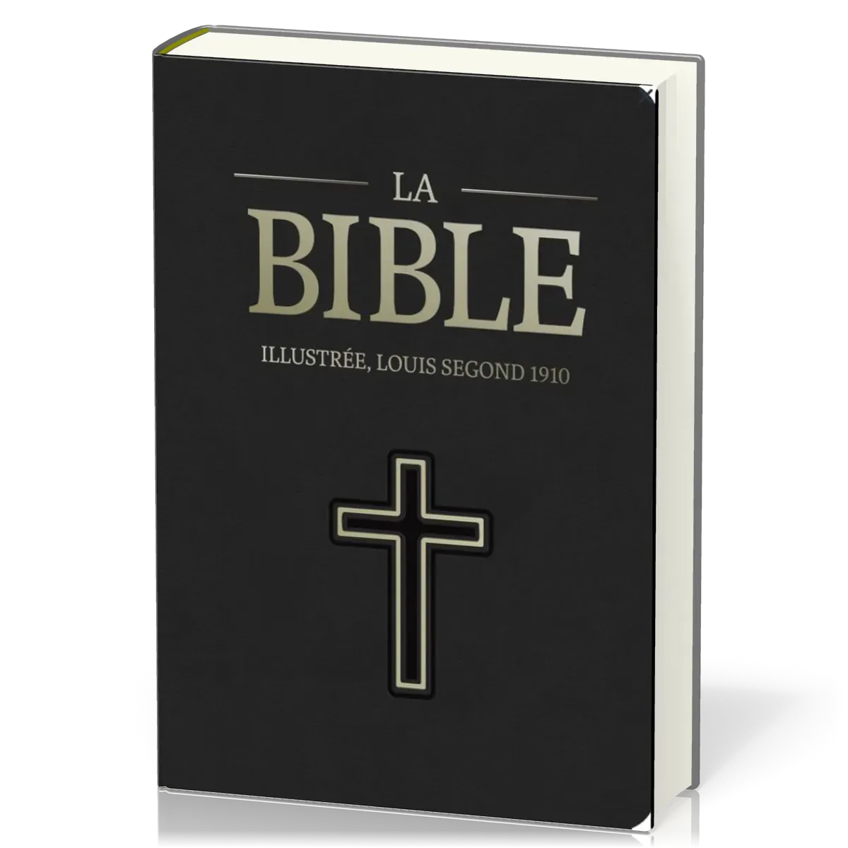 BIBLE SEGOND 1910 ILLUSTREE RIGIDE SIMILICUIR NOIR