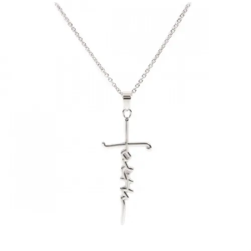 COLLIER AVEC PENDENTIF LETTRAGE "FAITH"