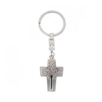 PORTE-CLE CROIX ET ARBRE DE VIE