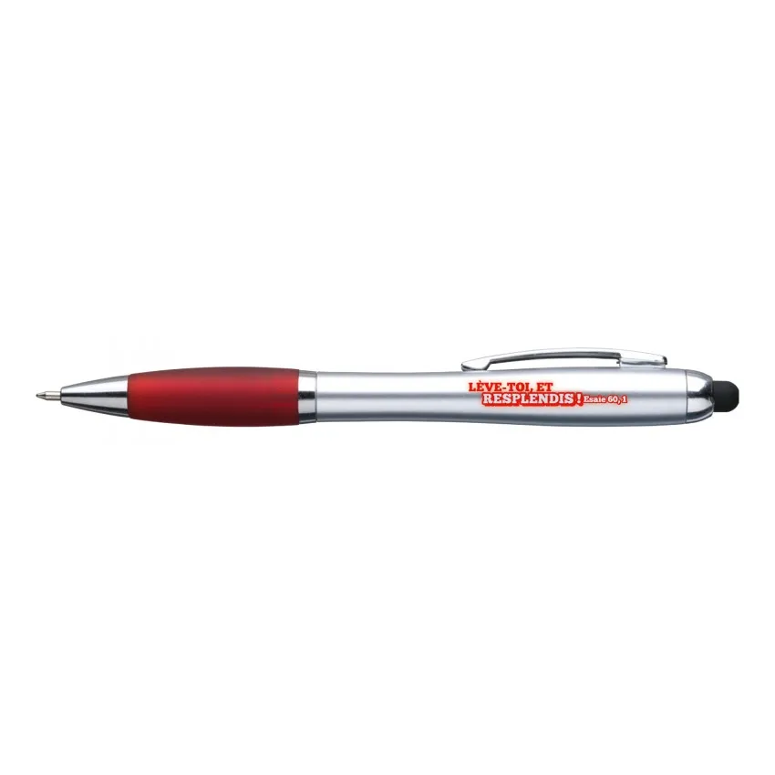 STYLO A BILLE ET LUMIERE LED - ROUGE