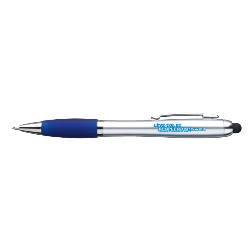 STYLO A BILLE ET LUMIERE LED - BLEU