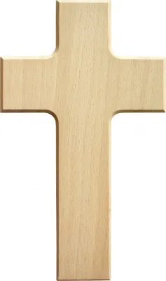 CROIX EN BOIS BRUT D'HETRE