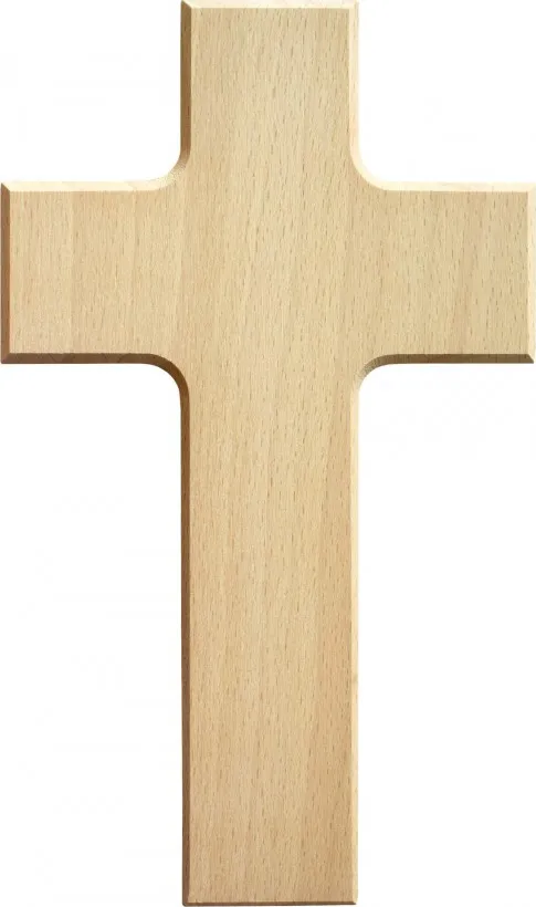 CROIX EN BOIS BRUT D'HETRE