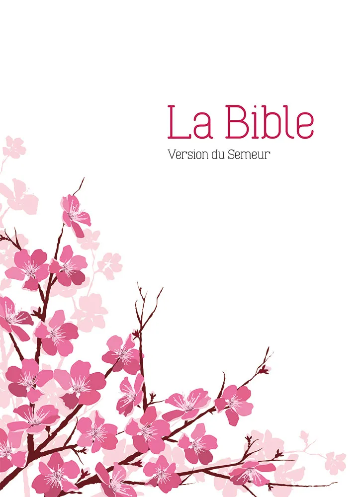 BIBLE SEMEUR 2015 TEXTILE SOUPLE AMANDIER TRANCHE BLANCHE