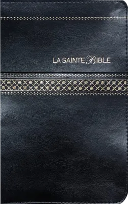 BIBLE SEGOND 1910 SIMILICUIR NOIR TR. OR GLISSIERE ONGLETS