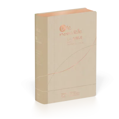 BIBLE SEGOND 21 VIE NOUVELLE SOUPLE VIVELLA BEIGE ET TRANCHES DOREES ROSES