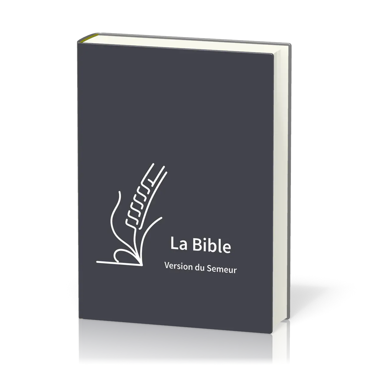 BIBLE SEMEUR 2015 SOUPLE TEXTILE BLEUE TRANCHE BLANCHE