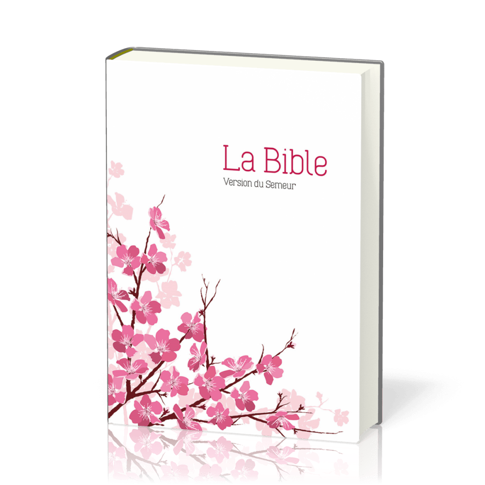 BIBLE SEMEUR 2015 SOUPLE TEXTILE AMANDIER TRANCHE BLANCHE