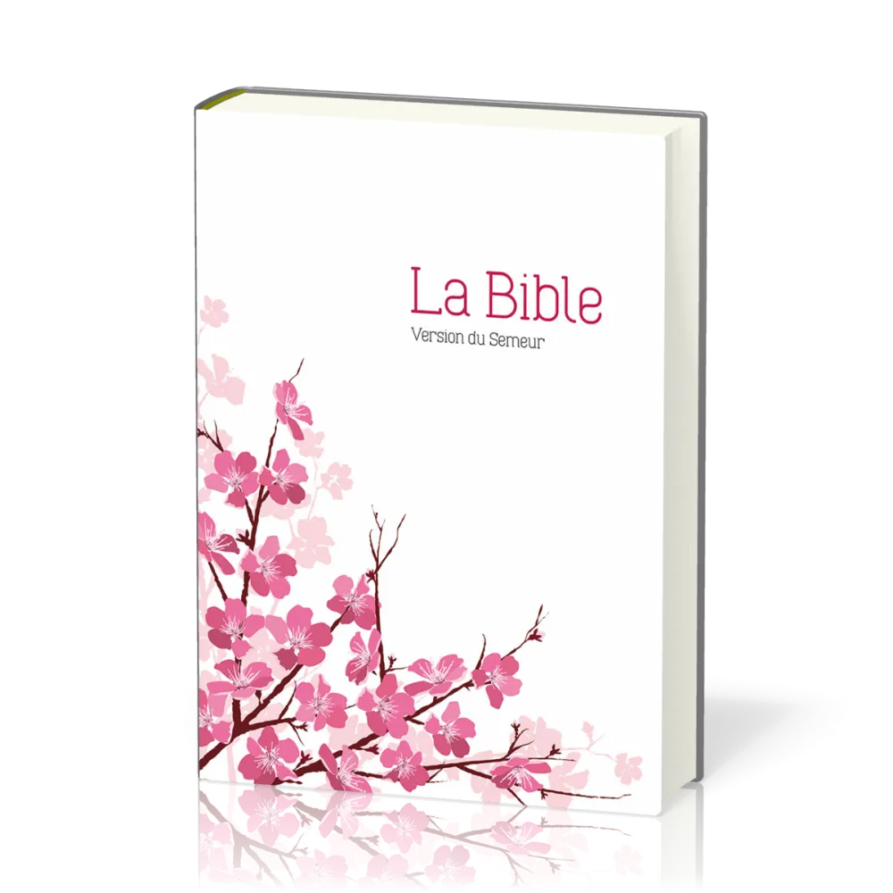 BIBLE SEMEUR 2015 SOUPLE TEXTILE AMANDIER TRANCHE BLANCHE