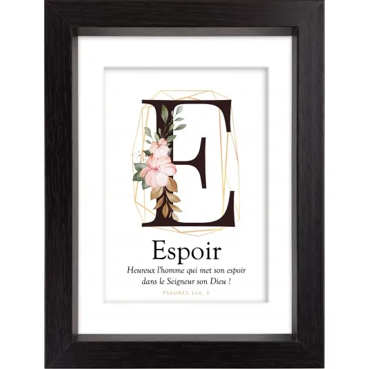 MON CADRE INSPIRATION - E COMME ESPOIR