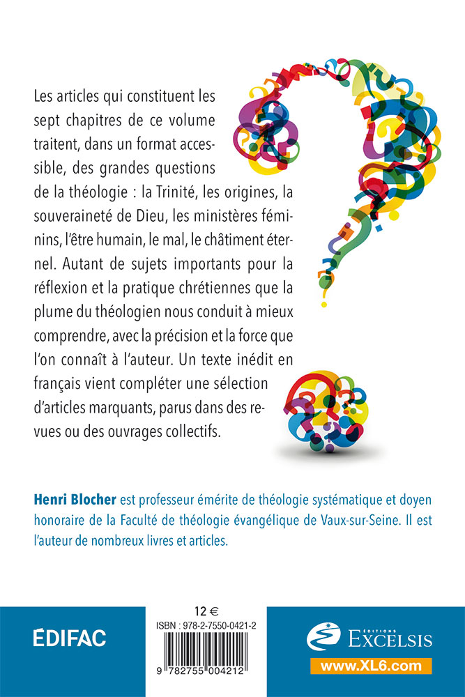 GRANDES QUESTIONS DE LA THEOLOGIE (LES) - VOL 1 - TEXTES CHOISIS