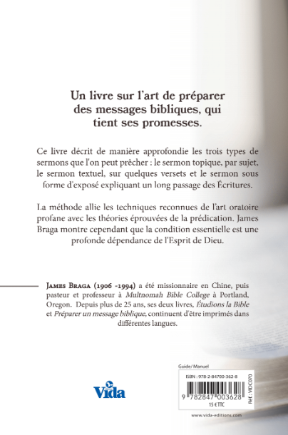 COMMENT PREPARER UN MESSAGE BIBLIQUE - NOUVELLE EDITION