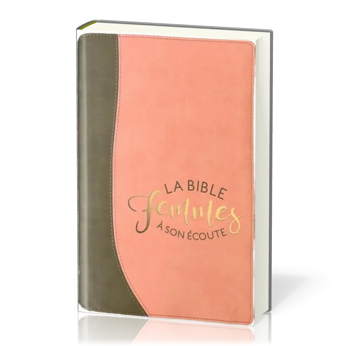 BIBLE SEGOND 1910 FEMMES A SON ECOUTE SOUPLE SABLE ET PAMPLEMOUSSE - NOUVELLE EDITION