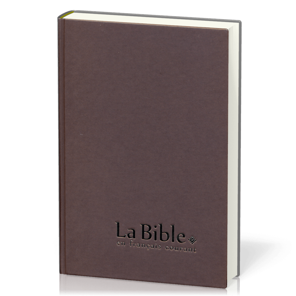 BIBLE FR. COURANT RIGIDE BRUN GROS CARACTERES