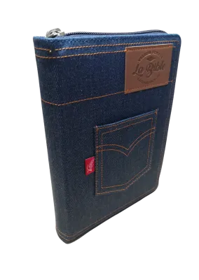 BIBLE SEMEUR 2015 SOUPLE JEANS AVEC ZIP TRANCHE BLANCHE