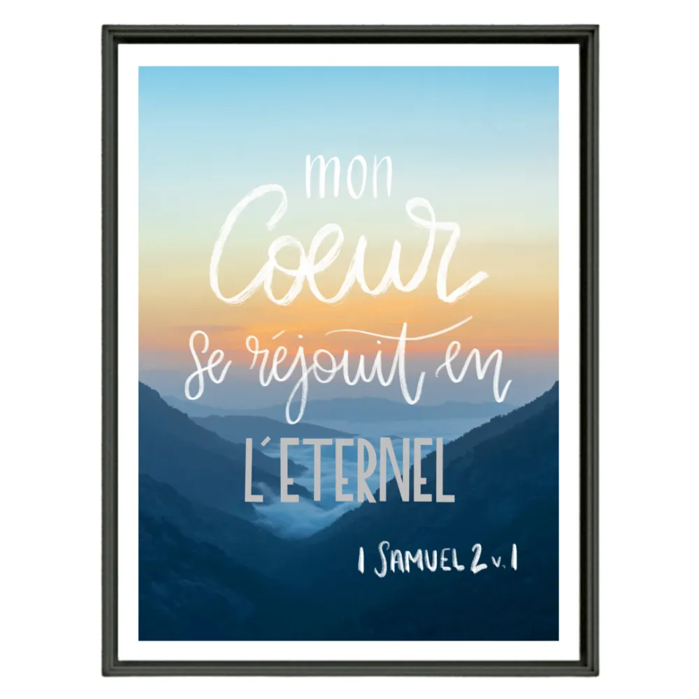 POSTER A4 - 1 SAMUEL - MONTAGNE - AVEC CADRE