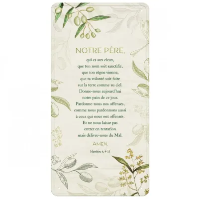 PLAQUE VINTAGE NOTRE PERE