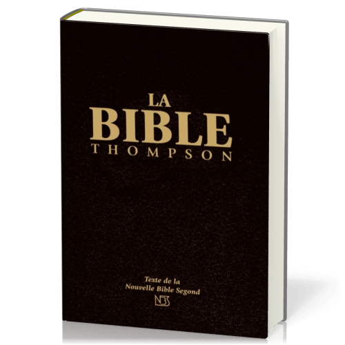 BIBLE THOMPSON NBS RIGIDE NOIRE TR. BLANCHE